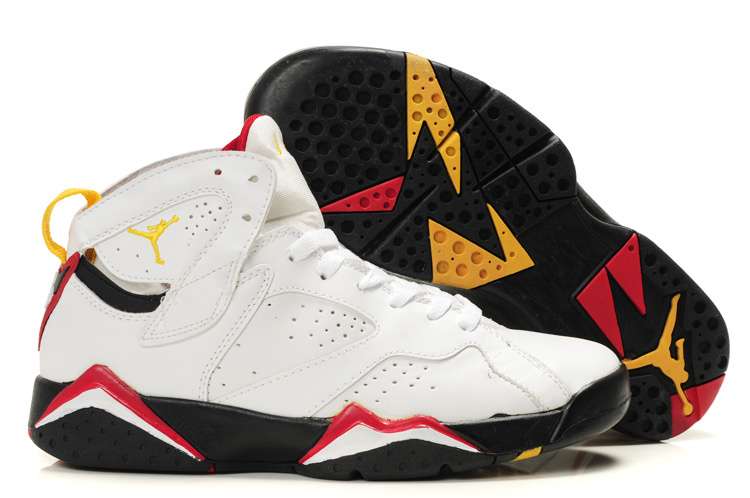 New Packaging Womens Air Jordan 7 retro white black yellow red